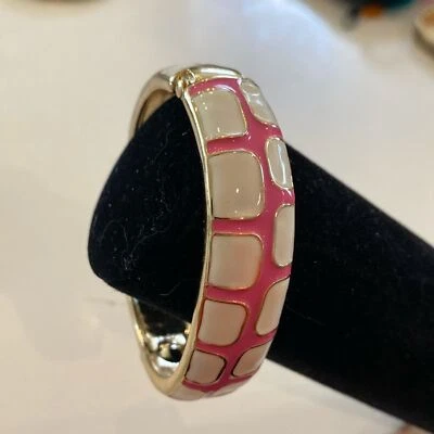 Pulsera brazalete Fornash - rosa y blanco Foto 1 de 4