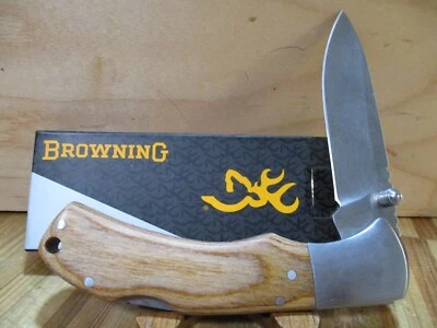 NIB Browning Maple Paka Wood Pocket Knife - Model 0368 - Free Shipping - Image 1 of 4