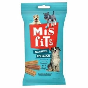 Misfits Nasher Sticks Medium Dog Meat Mix 175g (PACK OF 6) - Picture 1 of 1