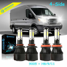 9005+H11 High Low Combo LED Headlight Kit for Ford Transit-150 250 350 2016-2018