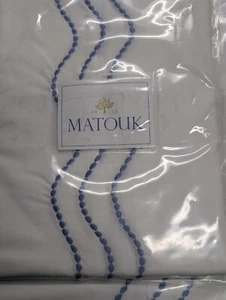 Matouk Serena Twin Flat and Fitted Sheets, Duvet Cover, and Pillowcases (new) - Picture 1 of 2