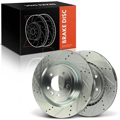 2x Rotor de freno perforado para Land Rover Discovery 2017 2020 Range Rover Sport trasero Foto 1 de 4