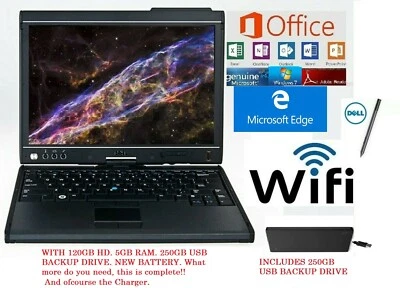 Dell Latitude XT2 12"  Convertible,Swivel TouchScreen,Win 7,Word,Excel New Batt. - Image 1 of 4