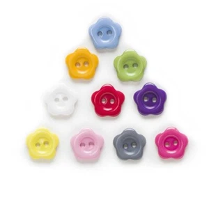 2 Holes Flower Resin Buttons Scrapbooking Clothing Card Making DIY Decor 100Pcs - Picture 1 of 12