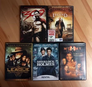 DVD lot 5 Action Adventure Movies, I Am Legend,Sherlock holmes,The Mummy - Picture 1 of 3