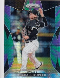 2019 Panini Prizm Hyper Purple & Green #46 Michael Kopech Chicago White Sox