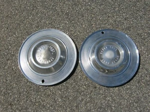 Genuine 1963 1964 Plymouth Sport Fury 14 inch hubcaps wheel covers - Picture 1 of 22