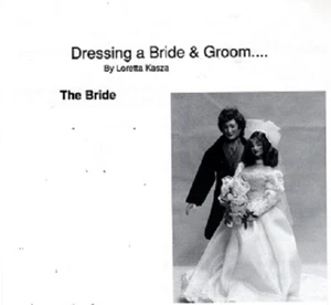 1:12 Mini Puppenhaus Puppe Schnittmuster Braut & Bräutigam in 1:12!  LK221 - Bild 1 von 1