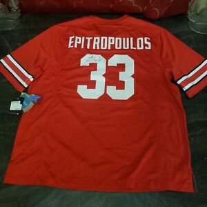 NWT Ohio State Buckeyes Autographed Jersey Frank Epitropoulos Signed #33 RARE