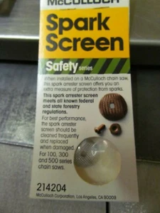 Schermo di scintilla MCCULLOCH 214204 nuovo originale  - Foto 1 di 1