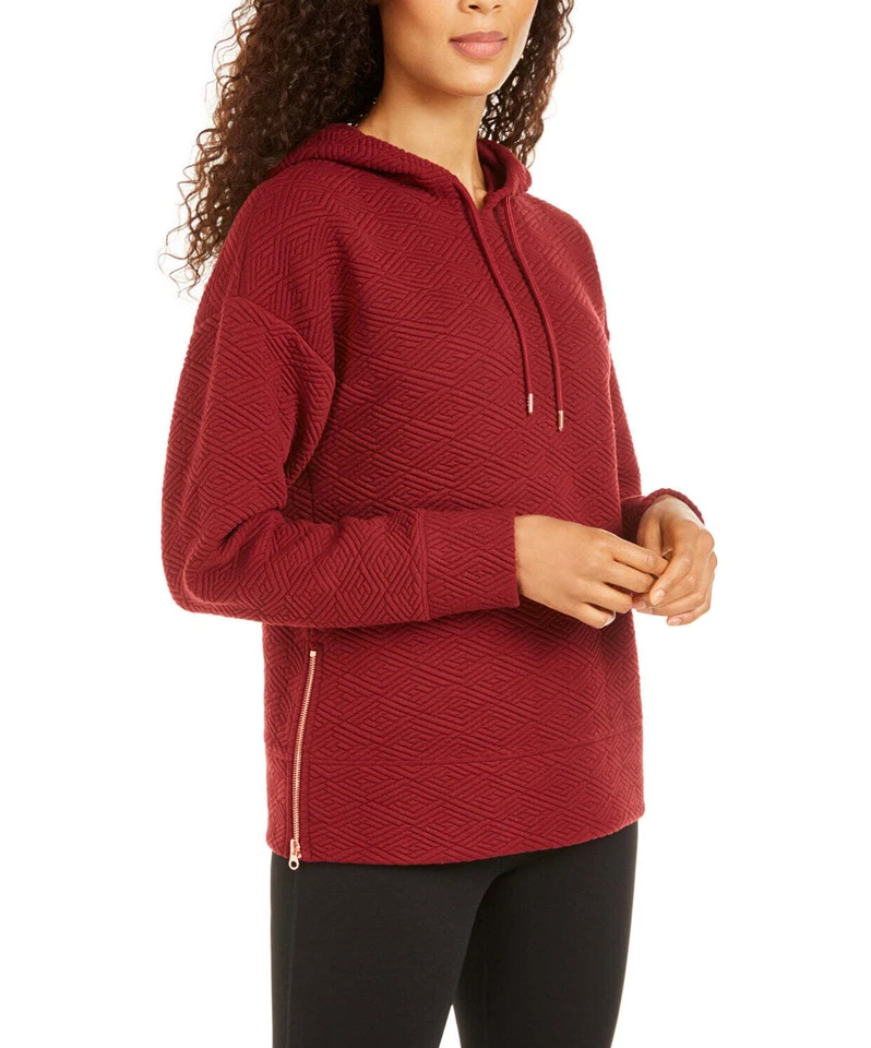 Ideology Womens Red Cozy Comfy Comfortable Hoodie Loungewear XS 3733