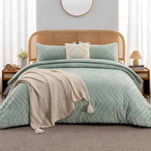 Sage Green King Comforter Set, Lightweight and Fluffy Bedding Set for King Bed, - Picture 1 of 8
