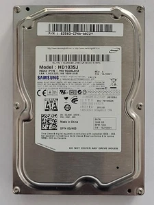 HD103SJ, PN: HD103SJ/D, FW: 1AJ10001, Samsung 1Tb 3.5" SATA HDD - Imagen 1 de 2