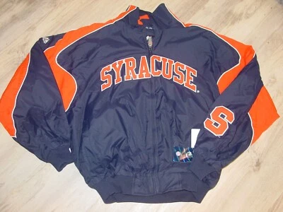 SYRACUSE Universidad NARANJA Atlético Béisbol MAJESTUOSA Chaqueta de Calentamiento GRANDE Foto 1 de 4