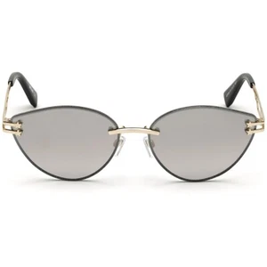 Just Cavalli JC925S 32C Silver Metal Cat Eye Mirror Sunglasses Frames 59-15-140 - Picture 1 of 4