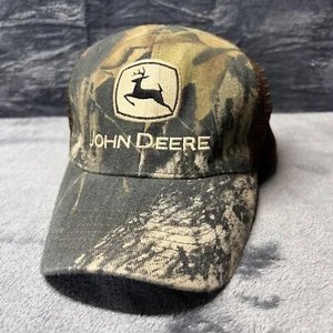 Camo John Deer Trucker Hat Cap, Cary Francis Group, Snap back, Mesh Back - Picture 1 of 8