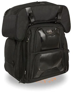 BOLSA DE BARRA SISSY COMBO TEXTIL GRANDE MOTOCICLETA DOS PIEZAS CON BOLSILLO PARA PISTOLA INTERIOR - Imagen 1 de 6