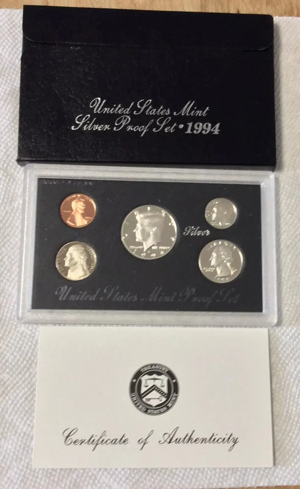 1994 S SILVER Proof Coin Set w/ OGP & COA GEM!! - Image 1 of 1