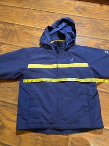 Boy’s Size 5 Nautica Windbreaker Hooded Jacket - Picture 1 of 8