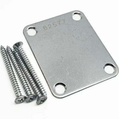 NEW Gotoh Factory Aged Chrome RELIC SERIAL NUMBER Neck Plate for Guitar/Bass - Image 1 of 2