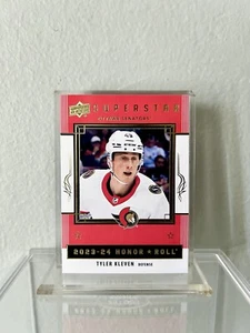 2023-24 Upper Deck Series 2 Tyler Kleven HR62 Honor Roll Raw Ottawa Senators - Bild 1 von 3