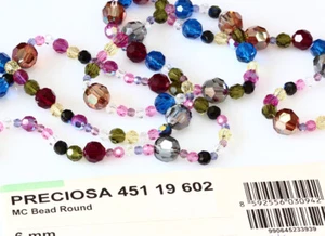 Genuine PRECIOSA 451 19 602 Round Simple Crystal Beads * Many Colors & Sizes - Picture 1 of 62