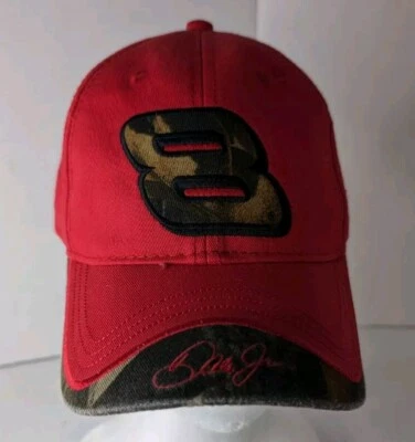 Gorra roja de béisbol Chase Athletics Dale Earnhardt Jr. #8 NASCAR talla 1 Foto 1 de 4