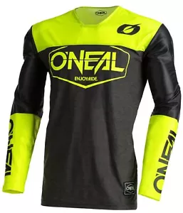 O'Neal Mayhem Hexx Mens MX Offroad Jersey Black/Yellow MD - Picture 1 of 2