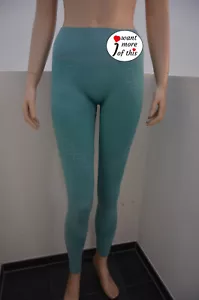 Wolford Shiny Grid icy jade / silver Leggings Hose Small glänzender Effekt - Bild 1 von 2