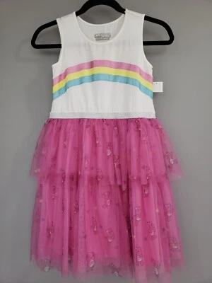 NUEVO TALLA XL 14/16 - Vestido Tutú de Tul Arco Iris Cuidado Osos Niñas Sin Mangas Verano Foto 1 de 4