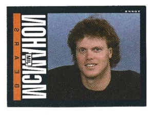 1985 TOPPS JIM McMAHON #31 CHICAGO BEARS FOOTBALL CARD WAX STAIN - Picture 1 of 2