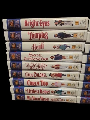 19 Shirley Temple Fox Video Family Feature VHS Lot  Foto 1 de 3