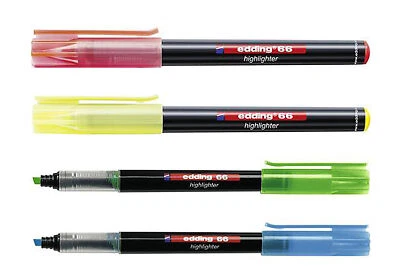 Edding 66 Highlighter 1-4 mm Faserzeichner Marker Textmarker Textilmarker Stift - Bild 1 von 4