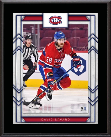 David Savard Montreal Canadiens 10.5" x 13" Sublimated Player Plaque Cover