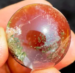 0,97"21,1g WOW! Sfera sfera cristallo lemuria fantasma verde fantasma naturale ia7996 - Foto 1 di 13