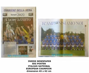 ITALY CHAMPION EUROPE  Italian Newspaper CORRIERE DELLA SERA 13-07-2021. - Picture 1 of 11