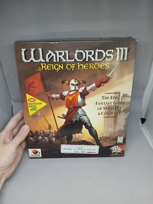 WARLORDS III, REIGN OF HEROES, WINDOW 95 CD-ROM, 1997, Big Box CIB - Image 1 of 4