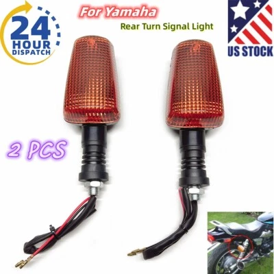 2x Rear Turn Signal Light Lamp For Yamaha TW200 XT225 XT250 XJ600S FZR400 - Image 1 of 4