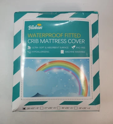 Funda Colchón Cuna Ajustable Impermeable Biloban 28"×52"+9" Foto 1 de 2