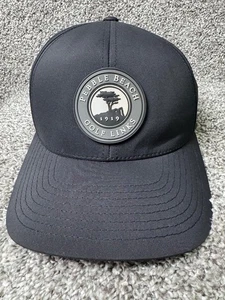 Gorra con eslabones de golf de playa de guijarros con correa talla única negra ajuste flexible - Imagen 1 de 10