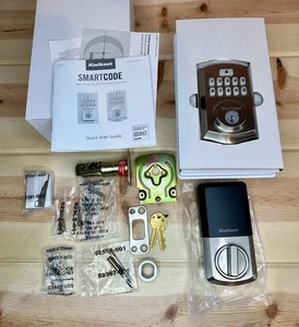 Kwikset SmartCode 9260 Keyless Keypad Deadbolt Lock Satin Nickel, Auto-Lock - Bild 1 von 6