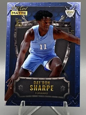 2022 Wild Card Matte “1/1” Day Ron Sharpe “Weekend Warrior”UNC Tar Heels…HOT!!!! - Image 1 of 3