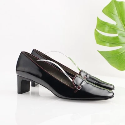 Zapato de vestir de colección Sesto Meucci para mujer talla 10 burgungy tacón medio punta cuadrada Foto 1 de 4