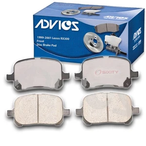 ADVICS Front Disc Brake Pad Set for 1999-2001 Lexus RX300 - Braking Tire qk - Picture 1 of 5