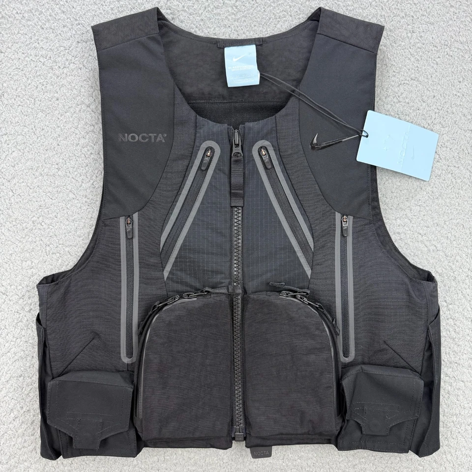 Nike Air Drake Nocta Tactical Vest Mens retro XS Black DA3940-010 RARE