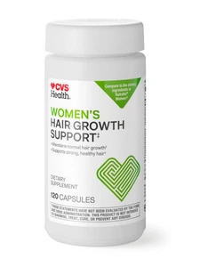CVS Women’s Hair Growth Support for Strong Healthy Hair, 120 Capsules Exp 7/2026 - Picture 1 of 5