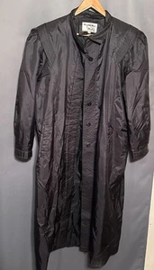 Weather Wise by Micki Vintage 80s Silver Trench Women's Coat Size 13/14 Rain - Picture 1 of 12