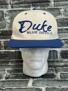 NCAA Duke Blue Devils Script Cap Hat Adult Snapback Acrylic Wool TOW Cream Blue - Picture 1 of 9
