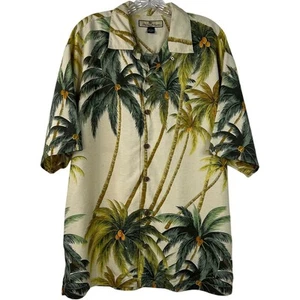 Tommy Bahama Men's 100% Silk Hawaiian Button Down T-Shirt Short Sleeves Size M - Picture 1 of 12
