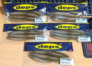 deps Sakamata Shad 5" Lake Biwa Smelt Wakasagi 1 Pack Soft Bait Japan Rare Lure - Picture 1 of 13